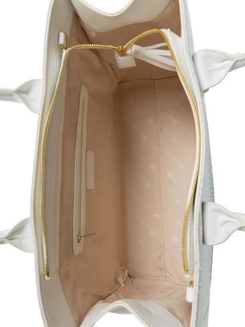 FONT Tragetasche mit Schultergurt Wei&szlig; - Damentaschen