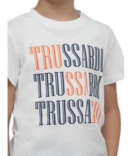 TRUSSARDI ROJI Set aus Baumwoll-T-Shirt und Bermuda-Shorts wei&szlig;/ind. - Trainingsanz&uuml;ge f&uuml;r Kinder - 3