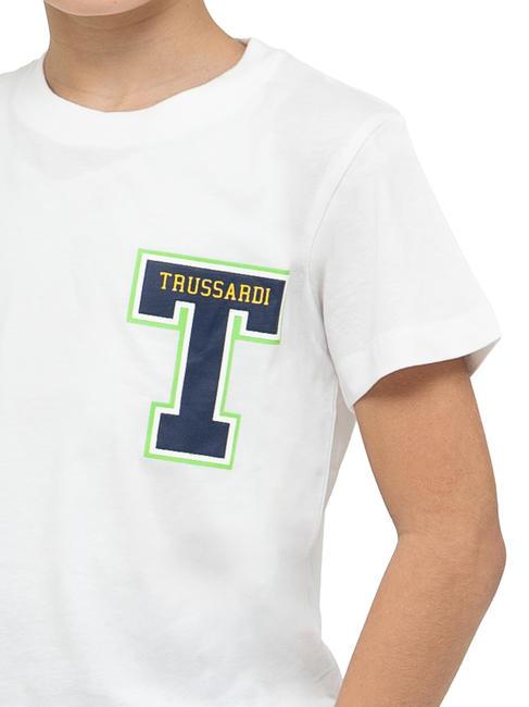 POLANCO Set aus Baumwoll-T-Shirt und Bermuda-Shorts wei&szlig;/ind. - Trainingsanz&uuml;ge f&uuml;r Kinder