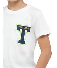 TRUSSARDI POLANCO Set aus Baumwoll-T-Shirt und Bermuda-Shorts wei&szlig;/ind. - Trainingsanz&uuml;ge f&uuml;r Kinder - 3