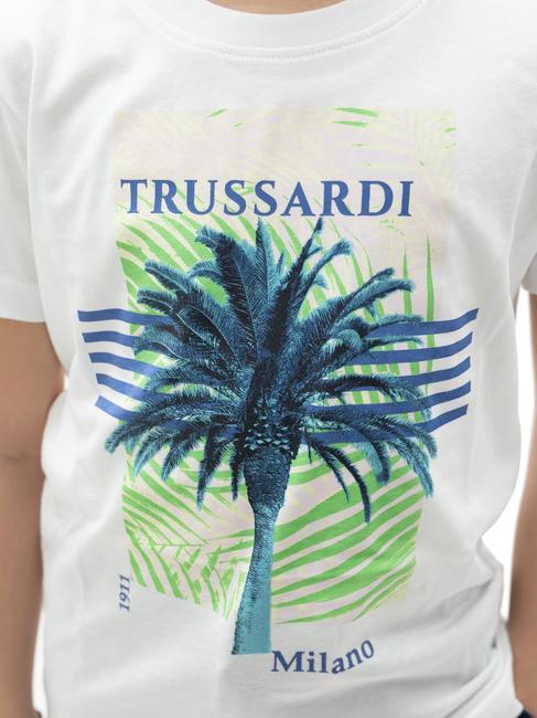 MARIS Set aus Baumwoll-T-Shirt und Bermuda-Shorts wei&szlig;/ind. - Trainingsanz&uuml;ge f&uuml;r Kinder