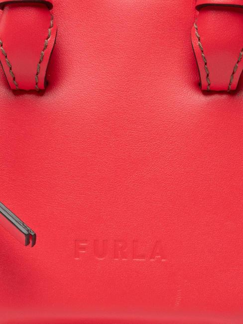 MIASTELLA Lederhandtasche mit Schultergurt Flamme - Damentaschen