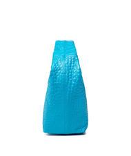 FURLA GINGER Kleine Handtasche aus Kokosleder cyan - Damentaschen - 3