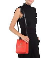 FURLA VARSITY STYLE Vertikale Ledertasche mit Schultergurt spritz+greige - Damentaschen - 6