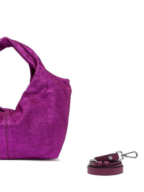 AGNESE Tasche aus laminiertem Leder hei&szlig;es Rosa - Damentaschen