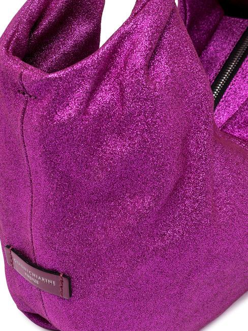 AGNESE Tasche aus laminiertem Leder hei&szlig;es Rosa - Damentaschen