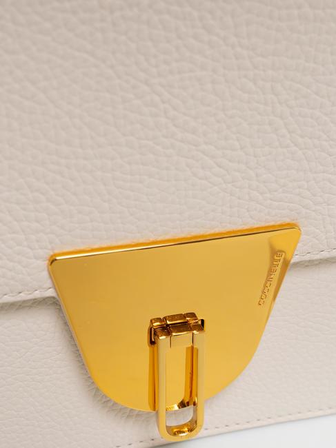 NICO Kleine Umh&auml;ngetasche aus Leder Kokosmilch - Damentaschen