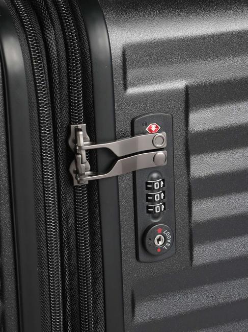 CELESTRA BLX Gro&szlig;er erweiterbarer Trolley Schwarz - Harte Trolleys