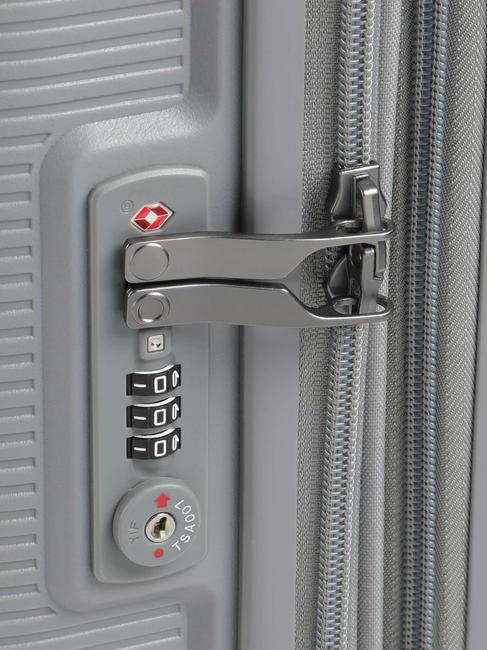 FORZA Erweiterbarer Handgep&auml;ckwagen Arktisches Grau - Handgep&auml;ck