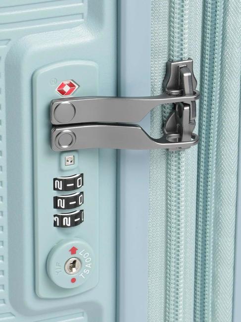 FORZA Erweiterbarer Handgep&auml;ckwagen K&uuml;stenblau - Handgep&auml;ck