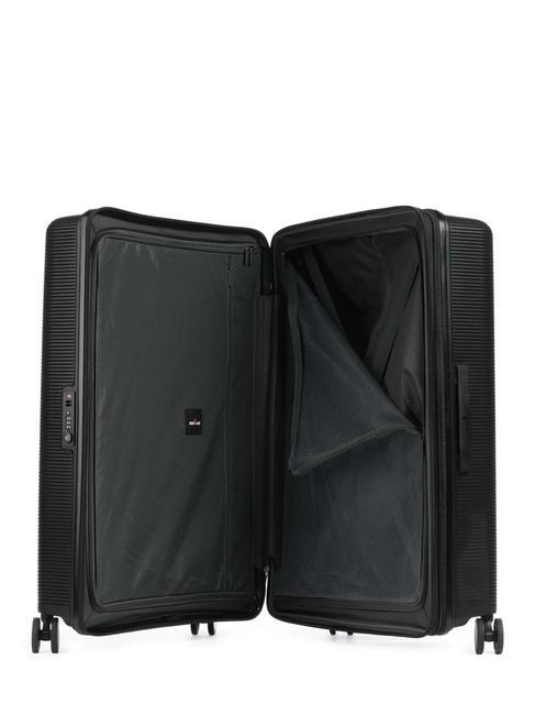 FORZA Gro&szlig;er erweiterbarer Trolley Schwarz - Harte Trolleys