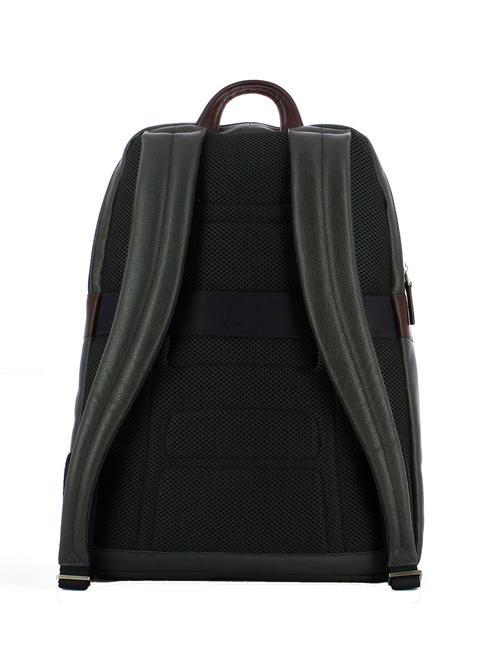 X1 15,6-Zoll-Laptop-Rucksack aus Leder blau / braun - PC-Rucks&auml;cke