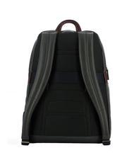 PIQUADRO X1 15,6-Zoll-Laptop-Rucksack aus Leder blau / braun - PC-Rucks&auml;cke - 3