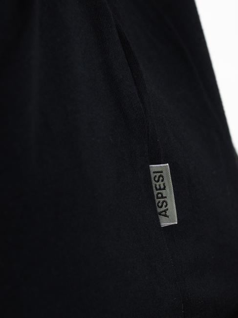 BASIC FLOCK Baumwoll-T-Shirt mit Logo Schwarz - Herren-T-Shirts