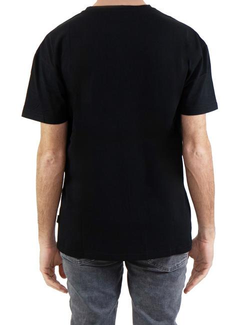 BASIC FLOCK Baumwoll-T-Shirt mit Logo Schwarz - Herren-T-Shirts