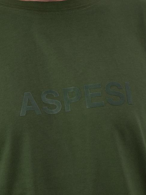 BASIC FLOCK Baumwoll-T-Shirt mit Logo Milit&auml;r - Herren-T-Shirts