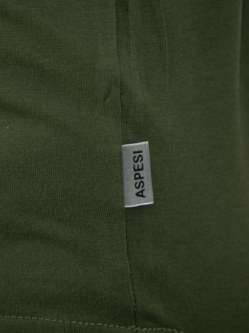 BASIC FLOCK Baumwoll-T-Shirt mit Logo Milit&auml;r - Herren-T-Shirts