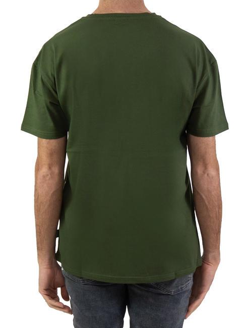 BASIC FLOCK Baumwoll-T-Shirt mit Logo Milit&auml;r - Herren-T-Shirts
