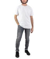 ASPESI BASIC FLOCK Baumwoll-T-Shirt mit Logo Wei&szlig; - Herren-T-Shirts - 5