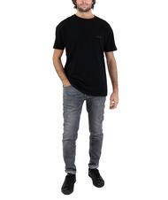 ASPESI BASIC Baumwoll-T-Shirt mit Logo Schwarz - Herren-T-Shirts - 5