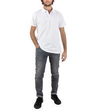 ASPESI BASIC Kurz&auml;rmliges Stretch-Poloshirt Wei&szlig; - Herren-Polo-Shirts/Herren-Polo-Shirt/Herrenpoloshirt/Herrenpoloshirts - 5