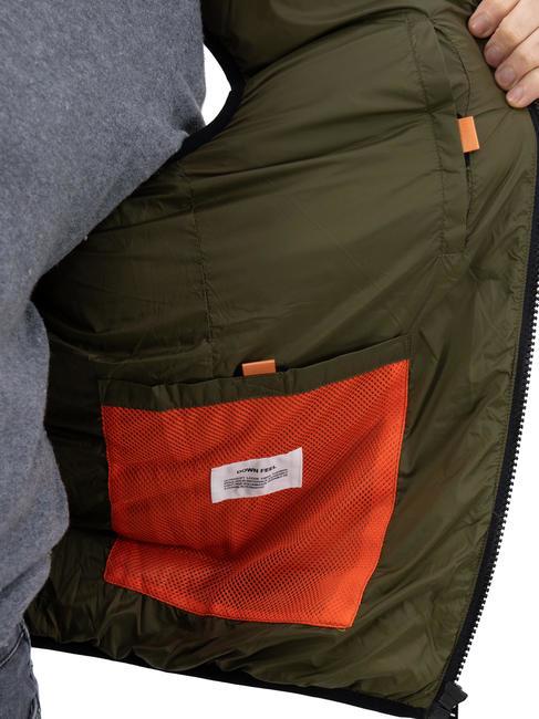 PORPOISE NY Gepolsterte Weste dunkles oliv - &Auml;rmellose Jacken f&uuml;r M&auml;nner