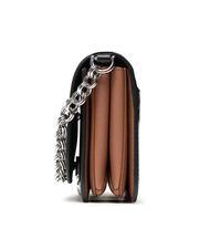 FURLA SPLENDIDA Mini-Tasche aus Leder mit Schulterriemen schwarz + cognac h - Damentaschen - 4