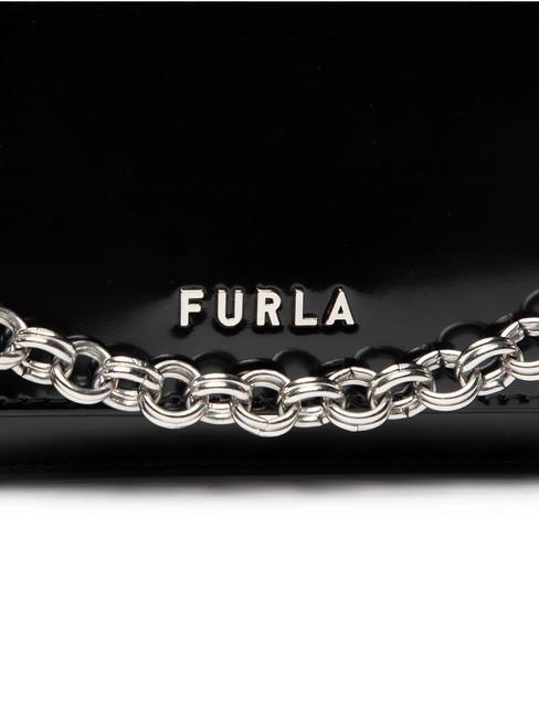 SPLENDIDA Mini-Tasche aus Leder mit Schulterriemen schwarz + cognac h - Damentaschen