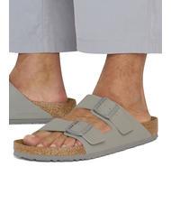 BIRKENSTOCK ARIZONA BIRKO-FLOR Sandalen-Slipper Stein - Schuhe Unisex - 7