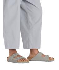 BIRKENSTOCK ARIZONA BIRKO-FLOR Sandalen-Slipper Stein - Schuhe Unisex - 8