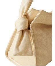 BORBONESE LOVER NYLON Kleine Hobo-Tasche mit Schultergurt Kamille/Leder - Damentaschen - 3