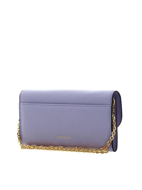 MAGIE Clutch aus Leder mit Kettenschulterriemen lav./lav. - Damentaschen