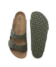 BIRKENSTOCK ARIZONA Zwei-Band-Slipper W&uuml;stenstaub-Thymian - Schuhe Unisex - 7