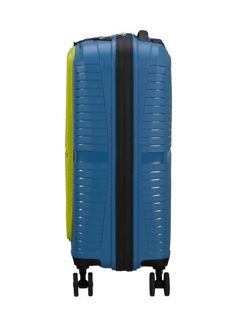 AIRCONIC Handgep&auml;ck-Trolley, 15,6" PC-Halterung Kronenblau/Limette - Handgep&auml;ck