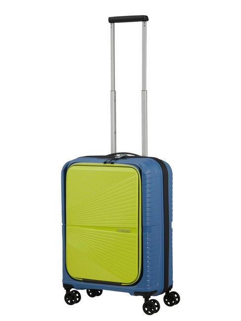 AIRCONIC Handgep&auml;ck-Trolley, 15,6" PC-Halterung Kronenblau/Limette - Handgep&auml;ck