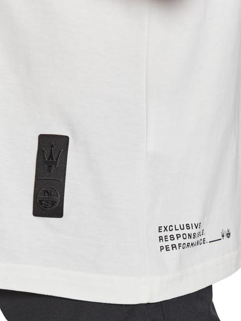 MASERATI T-Shirt aus Baumwolle mit Maxi-Print Wei&szlig; - Herren-T-Shirts