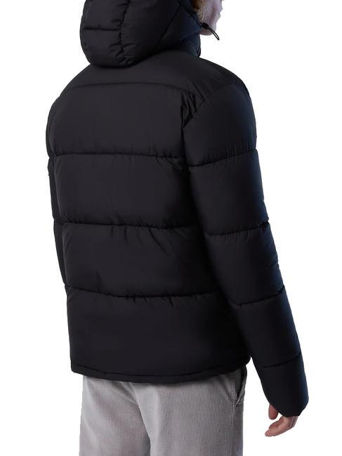 BEAM PUFFER Jacke mit Kapuze Schwarz - Daunenjacken f&uuml;r Herren