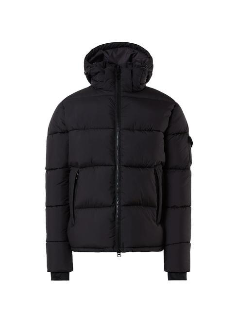 BEAM PUFFER Jacke mit Kapuze Schwarz - Daunenjacken f&uuml;r Herren
