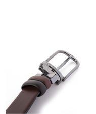 PIQUADRO BLACK SQUARE Wendeg&uuml;rtel aus Leder dunkelbrauner Kopf - G&uuml;rtel - 3