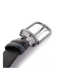 PIQUADRO BLACK SQUARE Wendeg&uuml;rtel aus Leder Schwarz Blau - G&uuml;rtel - 3