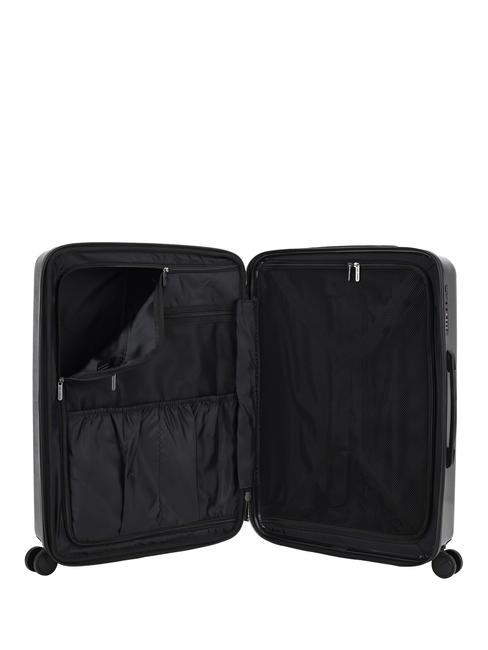 1881 Mittelgro&szlig;er erweiterbarer Trolley Schwarz - Harte Trolleys