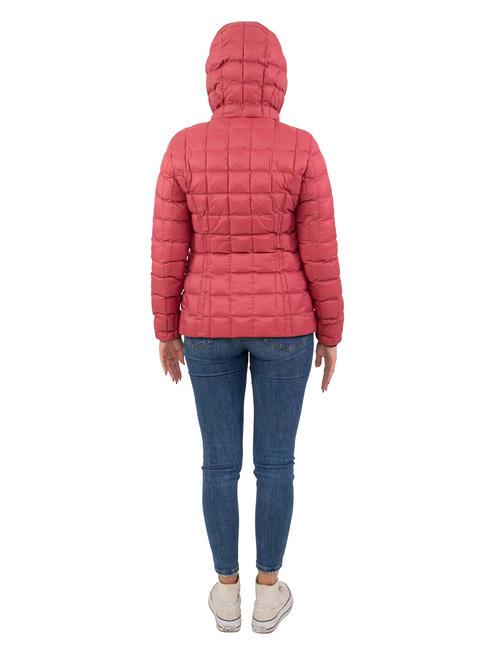 SCIRE NY DOUBLE Doppelseitige Daunenjacke mit Kapuze Cordovan-Leder - Tabasco - Daunenjacken f&uuml;r Damen