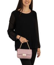 LESAC GIULIA Dollar-Umh&auml;ngetasche aus Leder mit Kette tausendj&auml;hriges Rosa - Damentaschen - 5