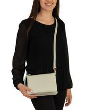 LESAC SIMONA Umh&auml;ngetasche aus Tris-Dollar-Leder arktisches Blaugr&uuml;n - Damentaschen - 4