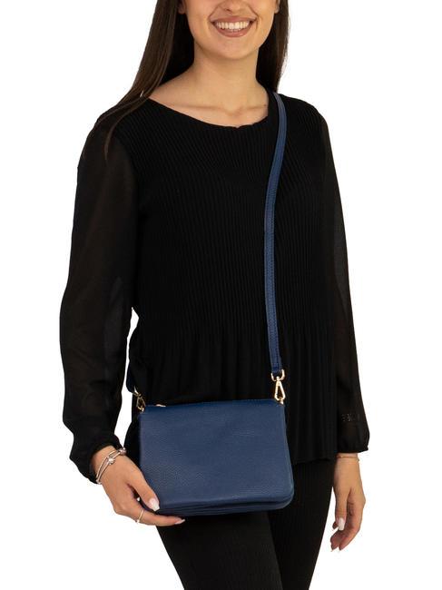 SIMONA Umh&auml;ngetasche aus Tris-Dollar-Leder Jeans - Damentaschen