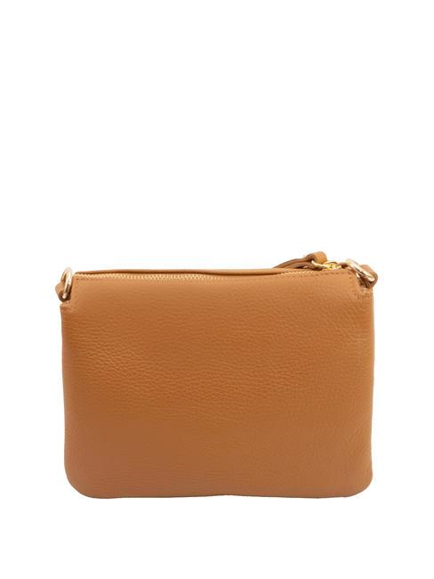 SIMONA Umh&auml;ngetasche aus Tris-Dollar-Leder dunkles Leder - Damentaschen