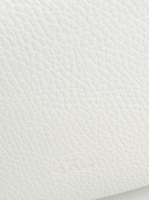 SIMONA Umh&auml;ngetasche aus Tris-Dollar-Leder optisches Wei&szlig; - Damentaschen