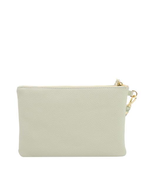 ROBERTA Dollar-Clutch aus Leder arktisches Blaugr&uuml;n - Damentaschen