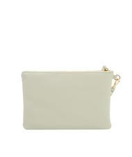 LESAC ROBERTA Dollar-Clutch aus Leder arktisches Blaugr&uuml;n - Damentaschen - 3