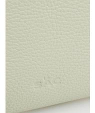 LESAC ROBERTA Dollar-Clutch aus Leder arktisches Blaugr&uuml;n - Damentaschen - 5